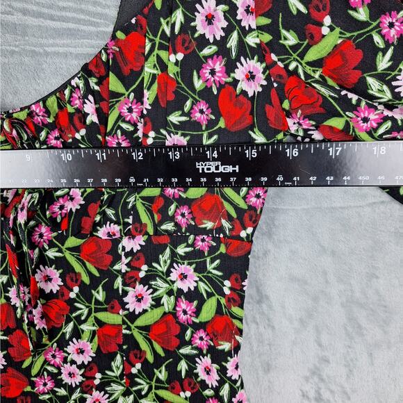 Womens Dress 3/4 Babydoll Y2K Milkmaid Romantic Floral Spring Bloomcore Feminine - Picture 5 of 7